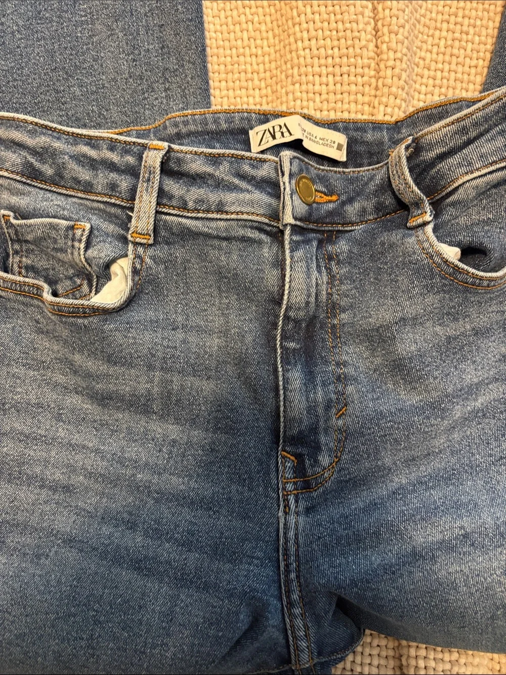 Zara Mid Blue Wide-Leg Jeans - Picture 3 of 5